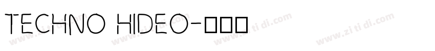 Techno Hideo字体转换
